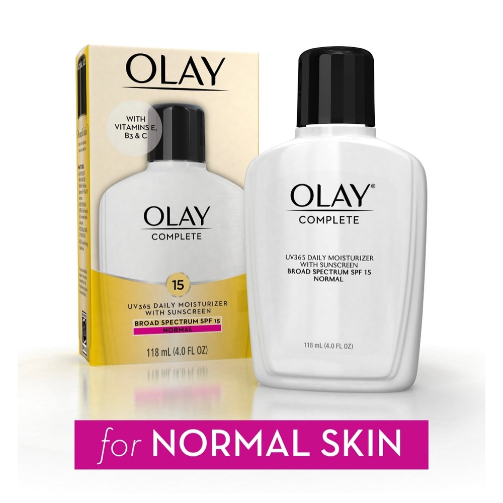 Olay Complete Daily Moisturizer for Normal Skin, NEW!SPF 15, 4 Fl Oz. EXP 2/25